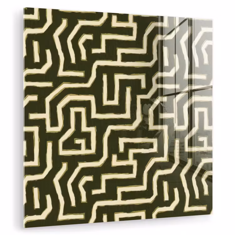 Lijnen - Abstract - Groen plexiglas 5mm klein 11 -zzzproduct_nieuw