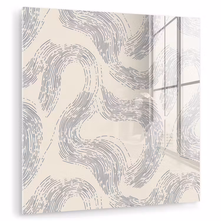 Lijnen - Patroon - Beige - Minimalistisch plexiglas 5mm klein 11 -zzzproduct_nieuw