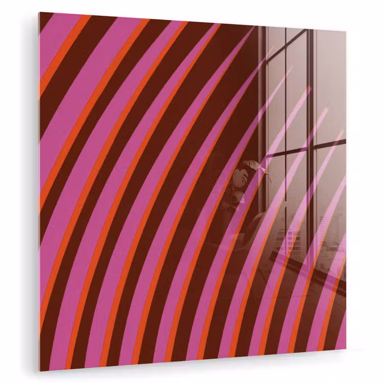 Lijnen - Rood - Beweging plexiglas 5mm klein -zzzproduct_nieuw