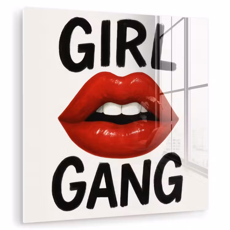 Lip - Girl - Rood - Letters plexiglas 5mm klein -zzzproduct_nieuw