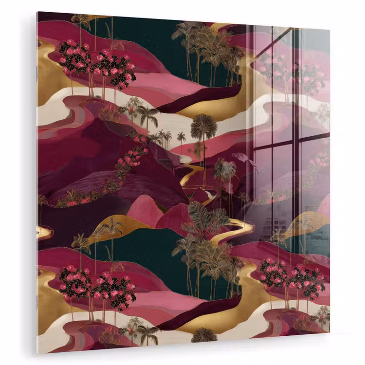 Magisch - Palmbomen - Goud plexiglas 5mm klein 11 -zzzproduct_nieuw