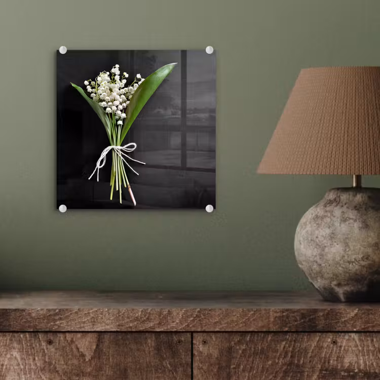 Lelietjes van dalen - Bloemen - Stilleven - Flora plexiglas 5mm klein -sfeer3