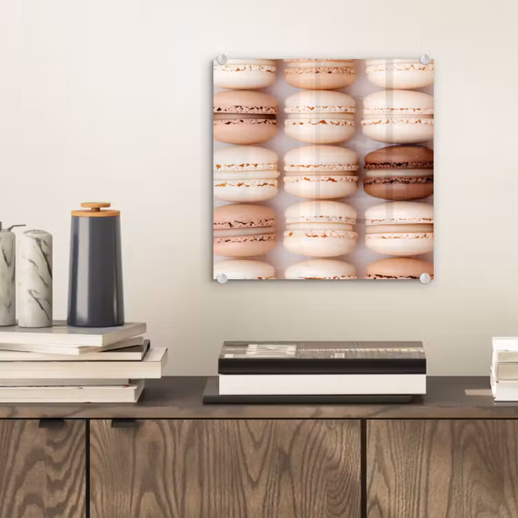 Macarons - Beige - Bruin plexiglas 5mm klein -sfeer1