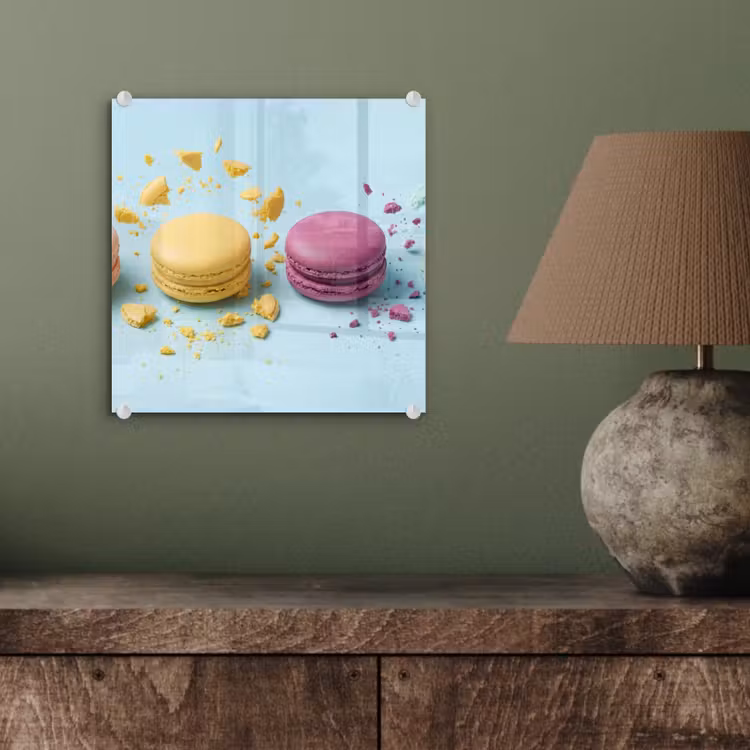 Macarons - Kleurrijk - Pastel plexiglas 5mm klein -sfeer3