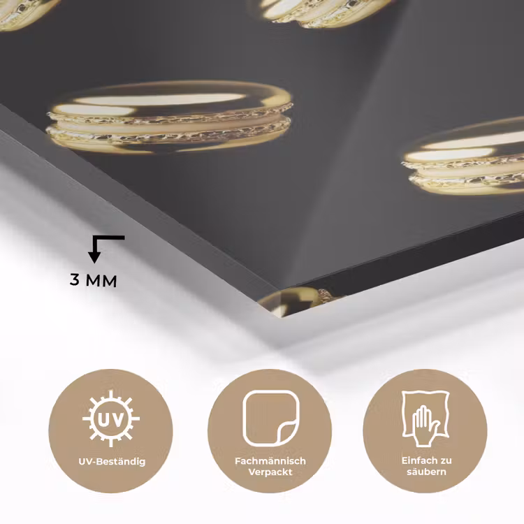 Macarons - Patroon - Goud - Zwart plexiglas 5mm klein -wsfeer2_DE