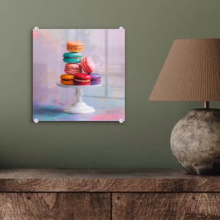 Macarons - Schaal - Pastel - Kleurrijk plexiglas 5mm klein -sfeer3
