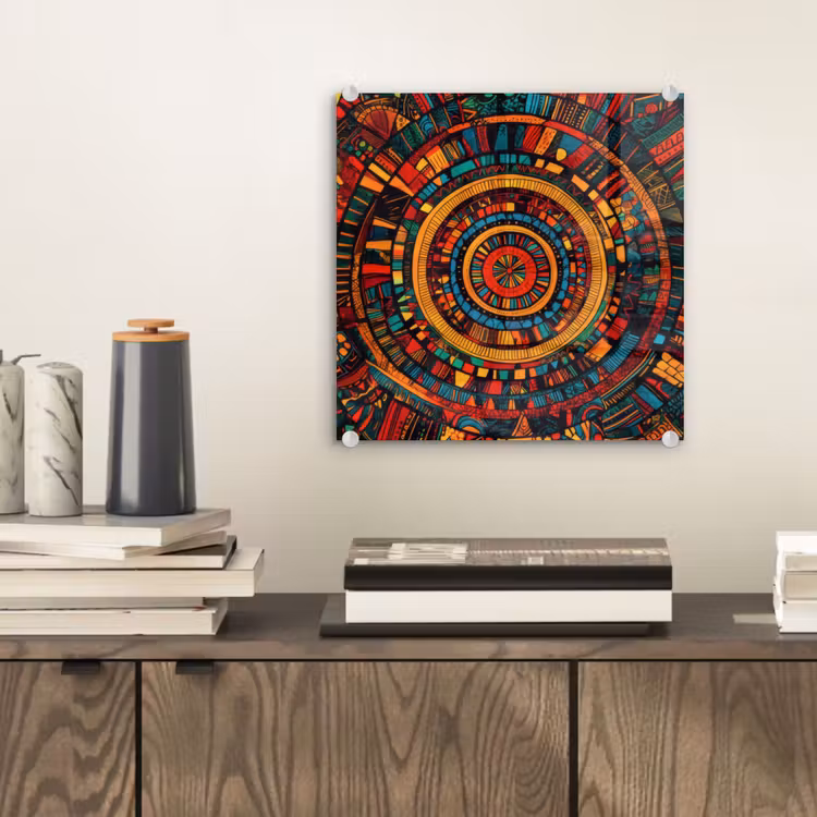 Mandala - Cirkels - Patronen plexiglas 5mm klein -sfeer1