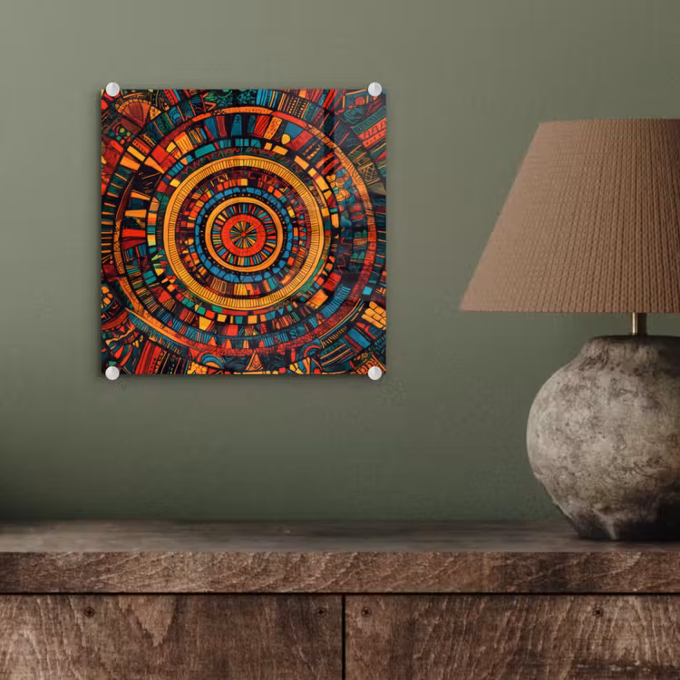 Mandala - Cirkels - Patronen plexiglas 5mm klein -sfeer3