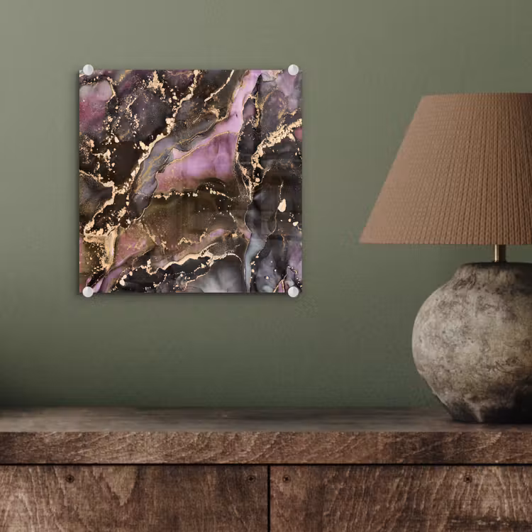 Marmer - Gold - Steen - Abstract plexiglas 5mm klein -sfeer3