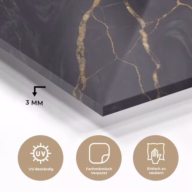 Marmer - Gouden aders - Abstract - Zwart plexiglas 5mm klein -wsfeer2_DE