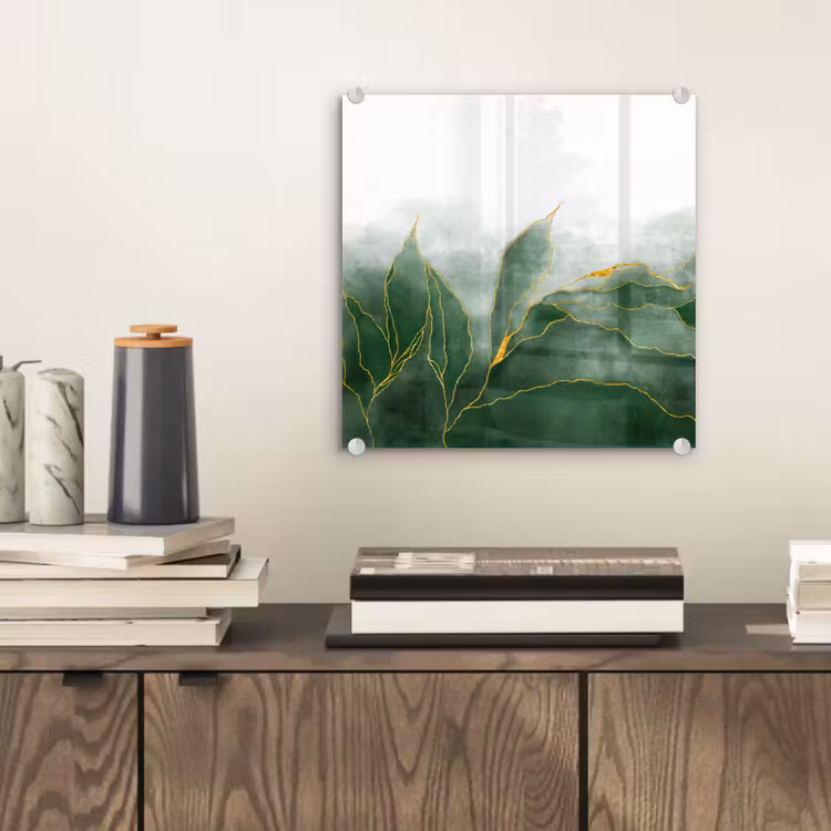 Marmer - Groen - Luxe - Goud - Marmerlook plexiglas 5mm klein -sfeer1