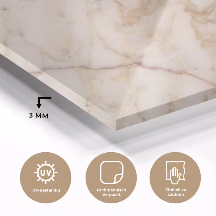 Marmer - Ader - Abstract - Wit - Goud plexiglas 5mm klein -wsfeer2_DE