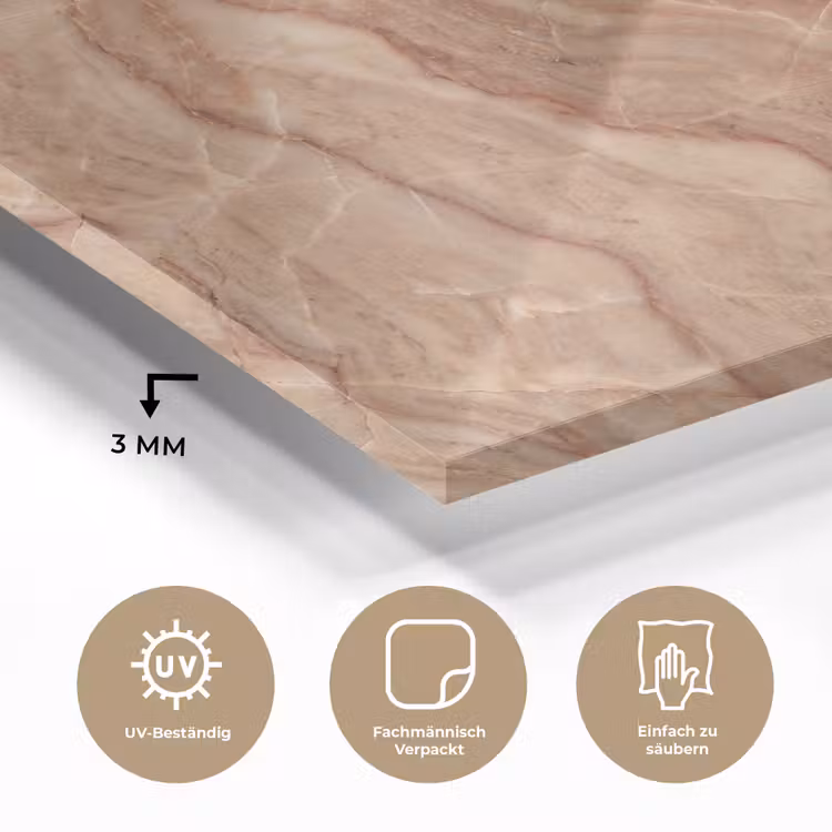 Marmer - Ader - Natuur - Abstract - Beige plexiglas 5mm klein -wsfeer2_DE