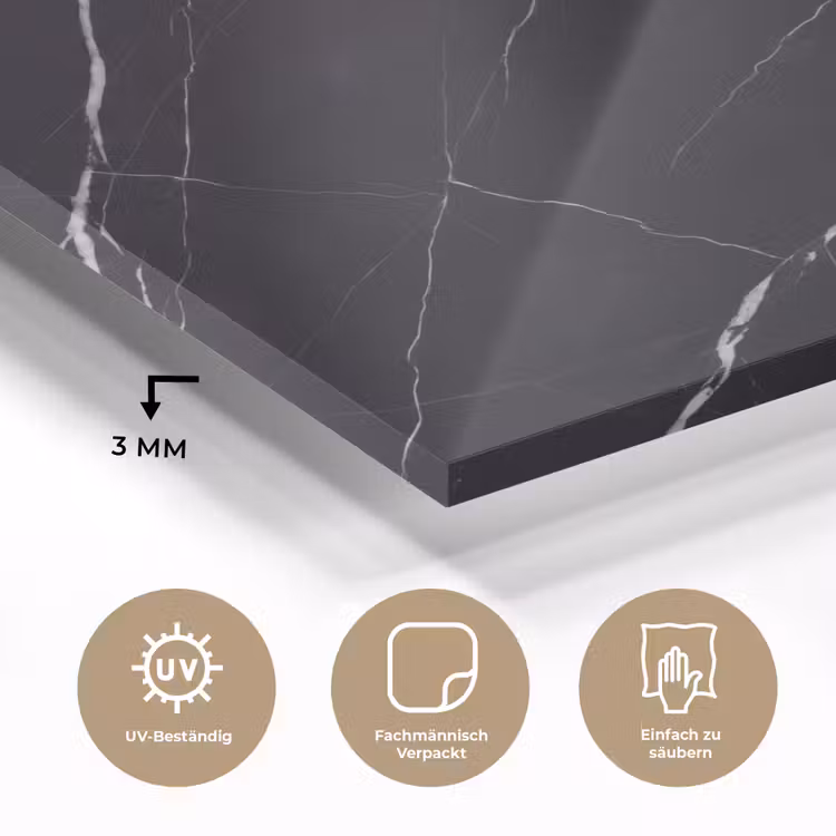 Marmer - Patroon - Abstract - Modern - Zwart plexiglas 5mm klein -wsfeer2_DE