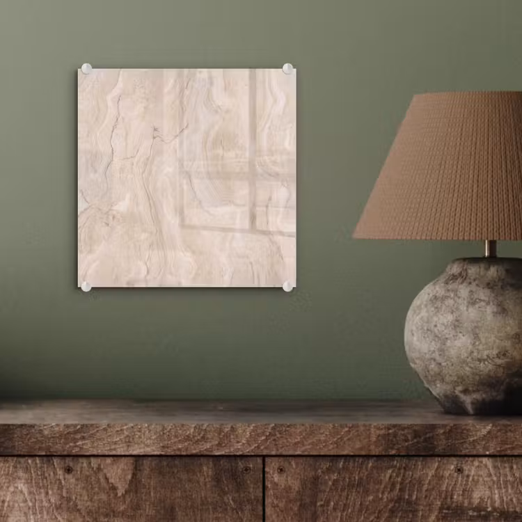 Marmer - Patroon - Beige - Steen - Abstract plexiglas 5mm klein -sfeer3