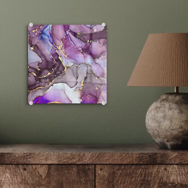 Marmer - Roze - Paars - Gold plexiglas 5mm klein -sfeer3