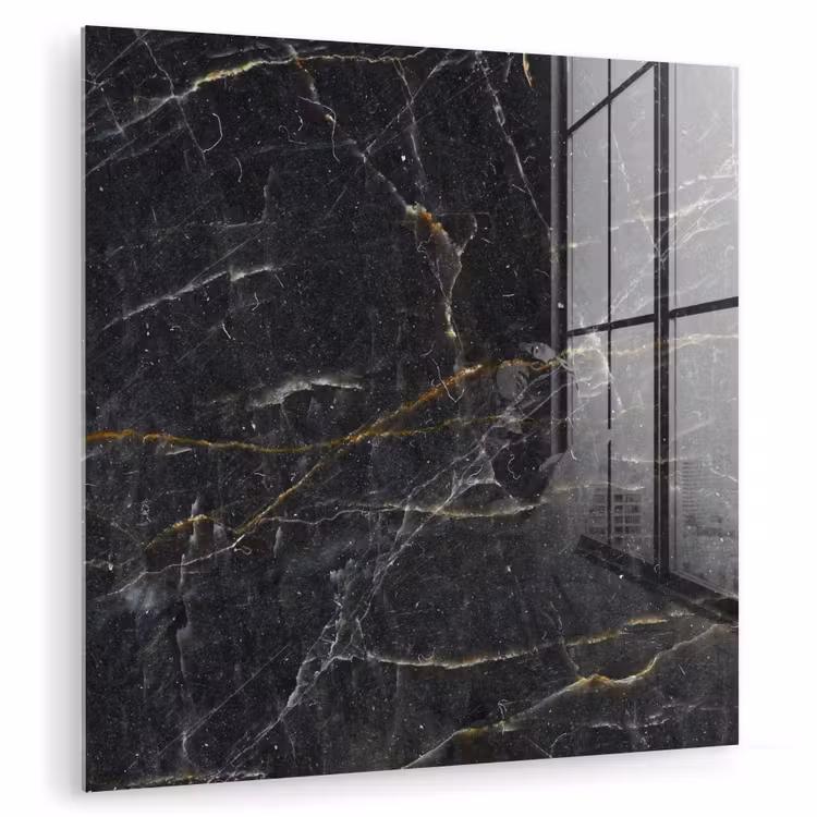Marmer - Zwart - Goud - Grijs - Marmerstructuur plexiglas 5mm klein -zzzproduct_nieuw