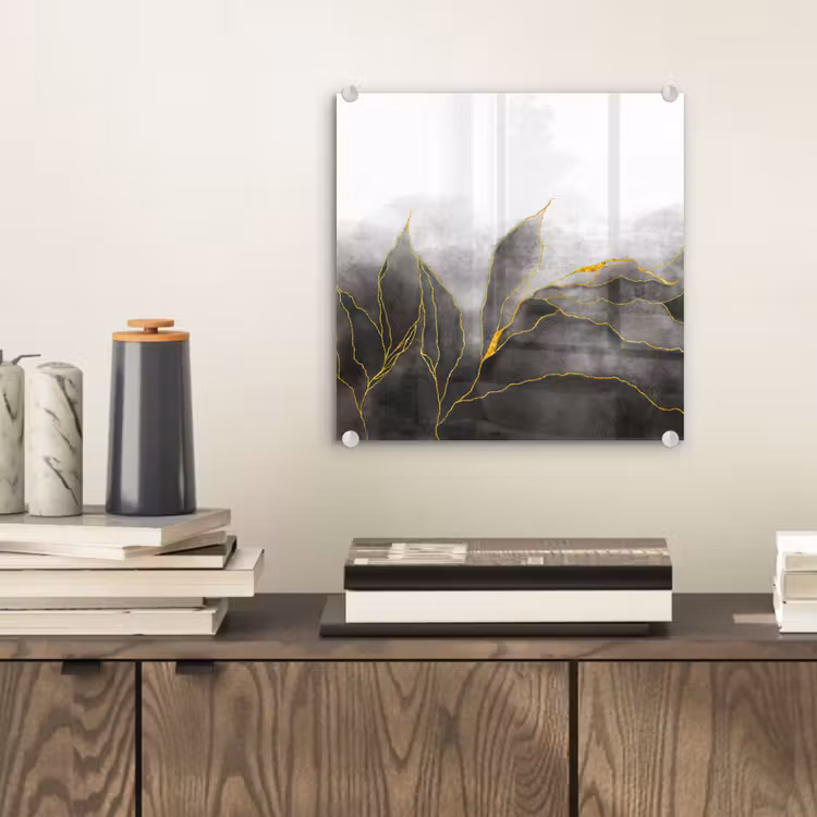 Marmer - Zwart - Goud - Luxe - Marmerlook plexiglas 5mm klein -sfeer1