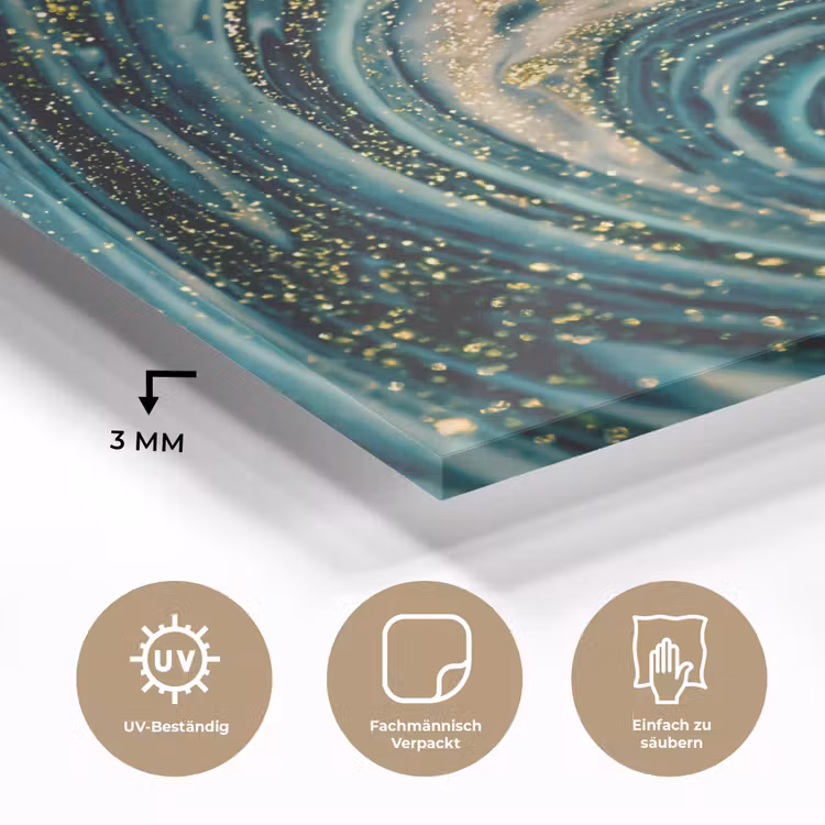 Marmerlook - Luxe - Goud - Turquoise - Glitter plexiglas 5mm klein -wsfeer2_DE