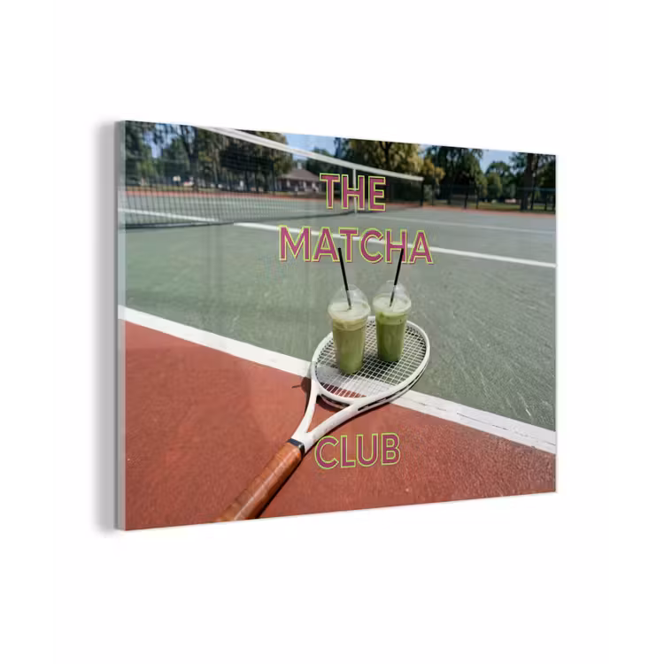 Matcha Club - Tennis - Matcha plexiglas 5mm klein -z3d