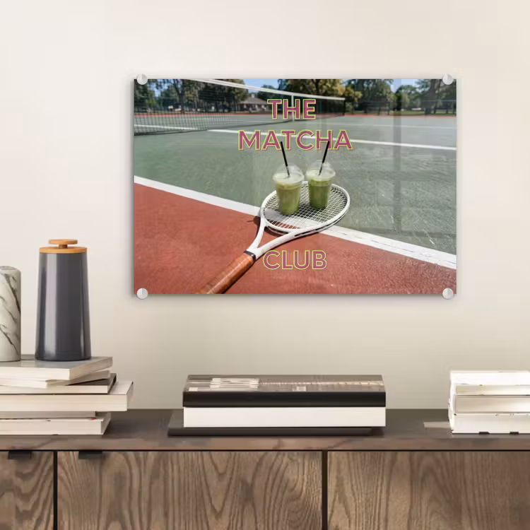 Matcha Club - Tennis - Matcha plexiglas 5mm klein -sfeer1