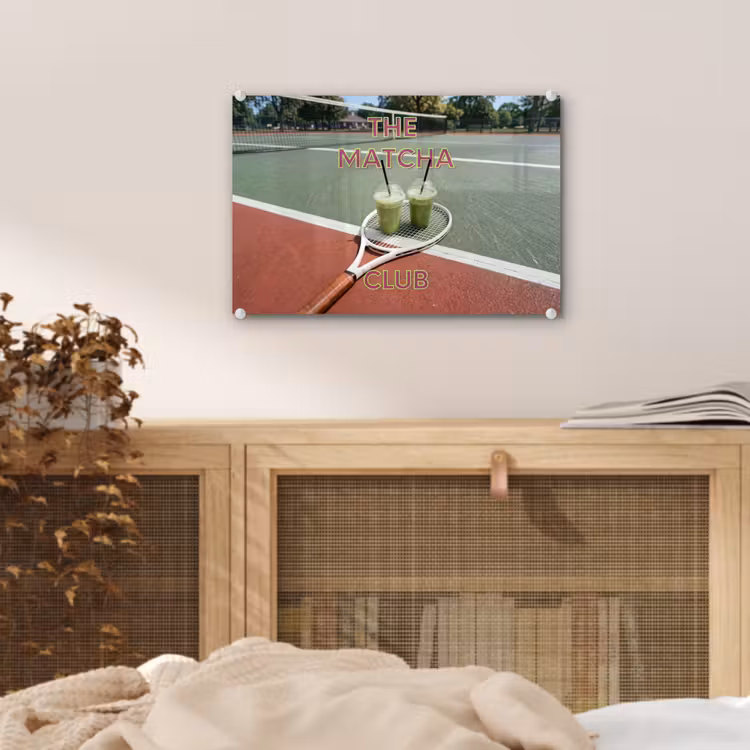 Matcha Club - Tennis - Matcha plexiglas 5mm klein -sfeer4