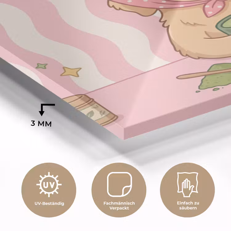 Matcha - Hond - Roze - Groen plexiglas 5mm klein -wsfeer2_DE