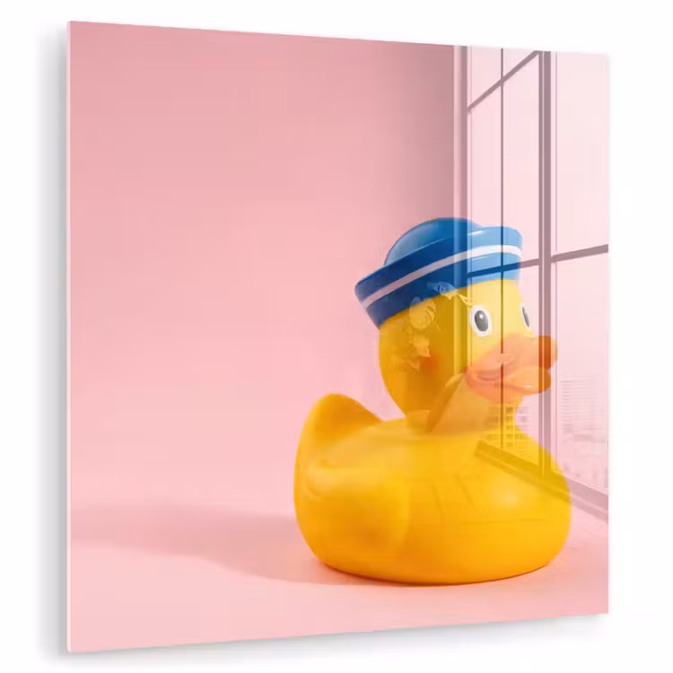 Matroos - Eend - Roze plexiglas 5mm klein -zzzproduct_nieuw