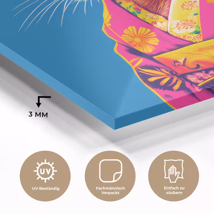 Muis - Kimono - Bloemen - Blauw plexiglas 5mm klein -wsfeer2_DE
