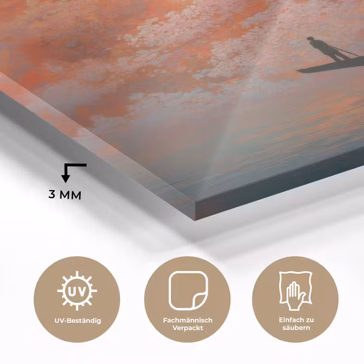 Zee - Boot - Wolken - Oranje plexiglas 5mm klein -wsfeer2_DE