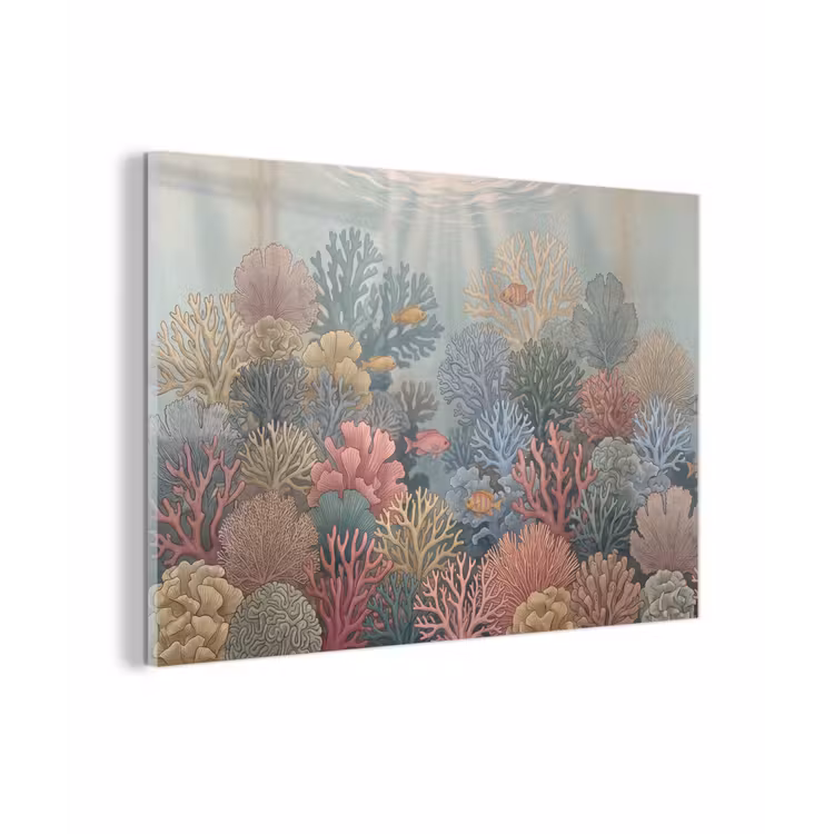 Zee - Koraal - Vis - Natuur - Kleurrijk plexiglas 5mm klein -zzzproduct_nieuw