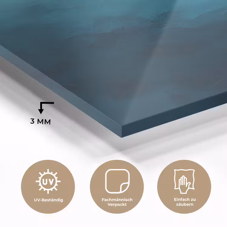 Zee - Silhouet - Abstract - Blauw plexiglas 5mm klein -wsfeer2_DE