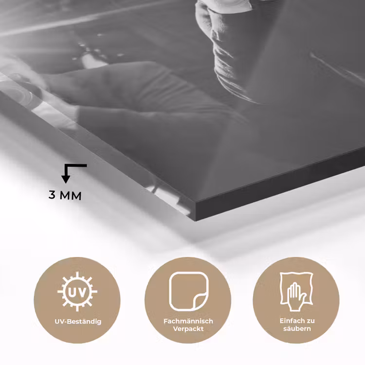 Mensen - Camera - Flitslicht - Zwart-wit - Media plexiglas 5mm klein -wsfeer2_DE