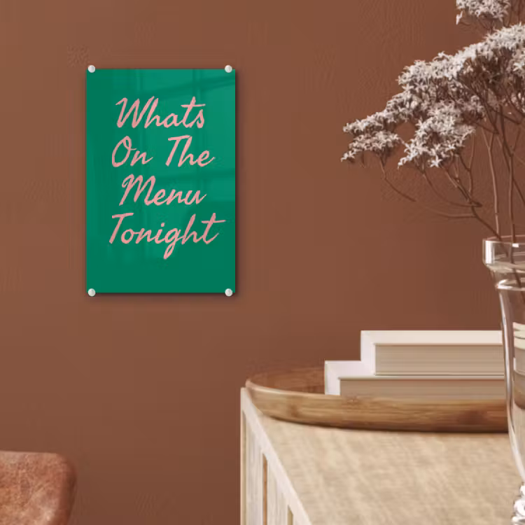 Menu - Quote - Roze plexiglas 5mm klein -sfeer5