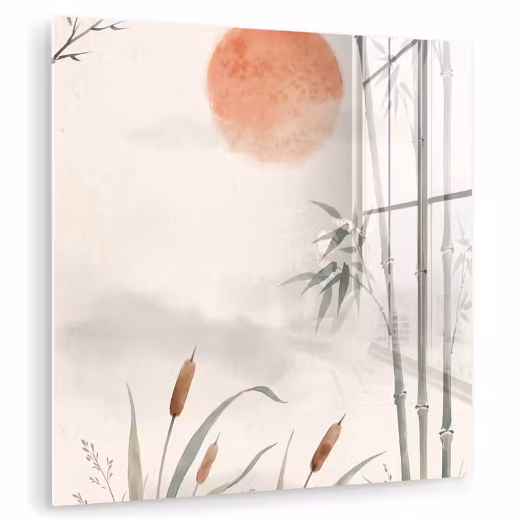 Minimalistisch - Bamboe - Groen plexiglas 5mm klein -zzzproduct_nieuw