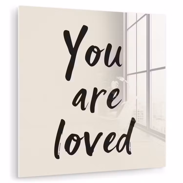 Minimalistisch - Beige - Love plexiglas 5mm klein -zzzproduct_nieuw
