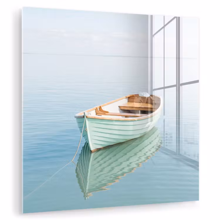 Minimalistisch - Boot - Zee plexiglas 5mm klein -zzzproduct_nieuw