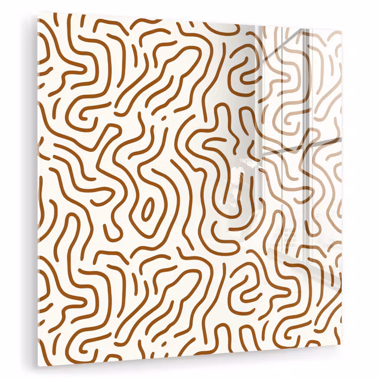 Minimalistisch - Patroon - Terracotta plexiglas 5mm klein 11 -zzzproduct_nieuw