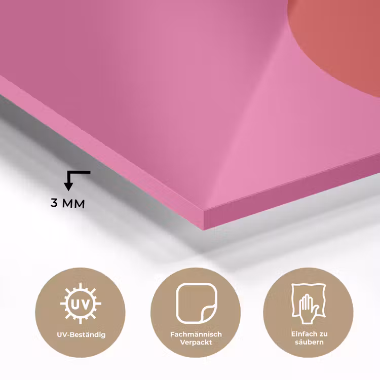 Minimalistisch - Rood - Roze - Hartjes plexiglas 5mm klein -wsfeer2_DE