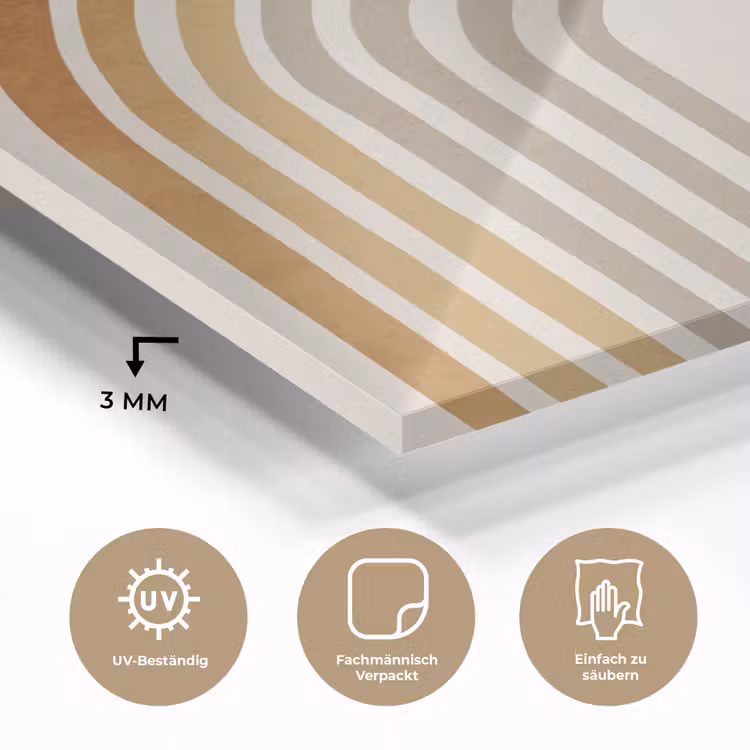 Minimalistisch - Boog - Lijnen - Beige plexiglas 5mm klein -wsfeer2_DE