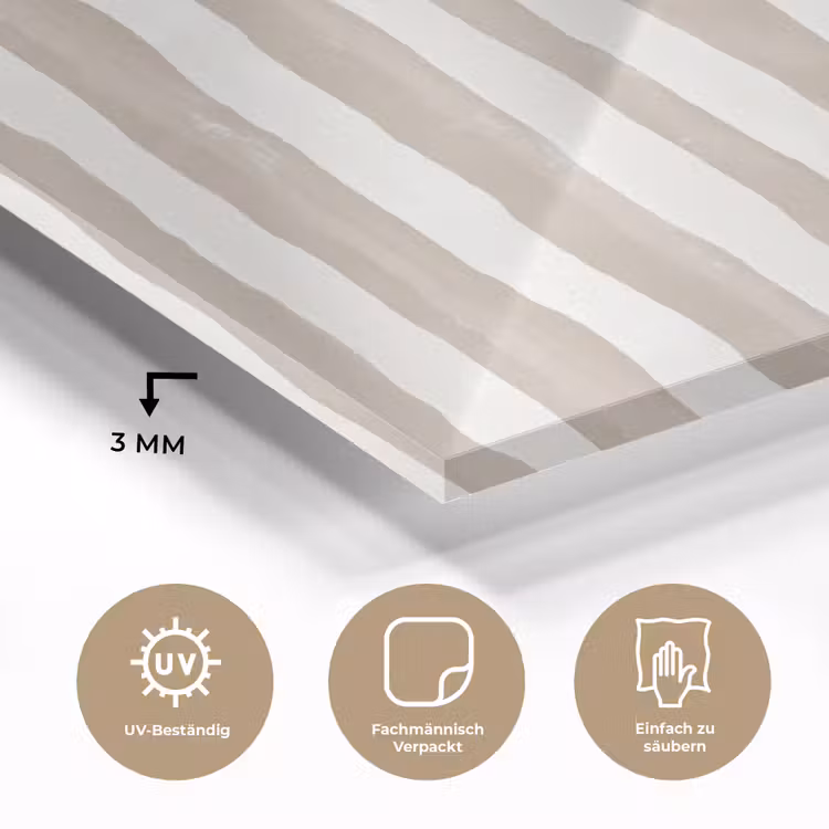 Minimalistisch - Strepen - Beige plexiglas 5mm klein 11 -wsfeer2_DE