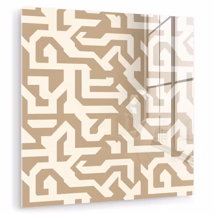 Modern - Abstract - Beige plexiglas 5mm klein 11 -zzzproduct_nieuw