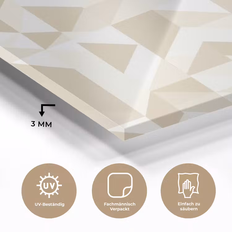 Modern - Abstract - Beige plexiglas 5mm klein 11 -wsfeer2_DE