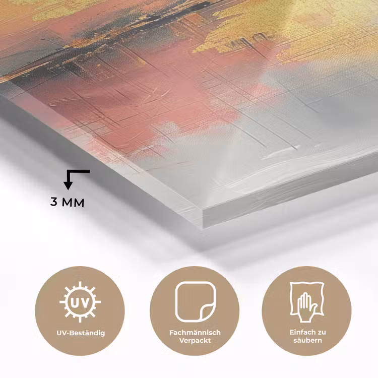 Modern - Abstract - Goud - Roze plexiglas 5mm klein -wsfeer2_DE