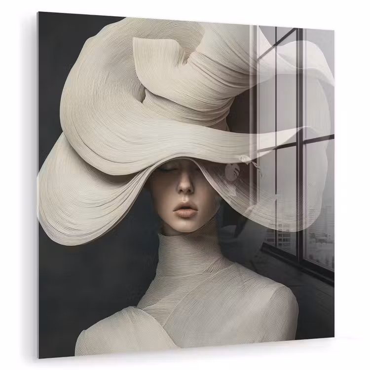 Modern - Vrouw - Hoed plexiglas 5mm klein -zzzproduct_nieuw