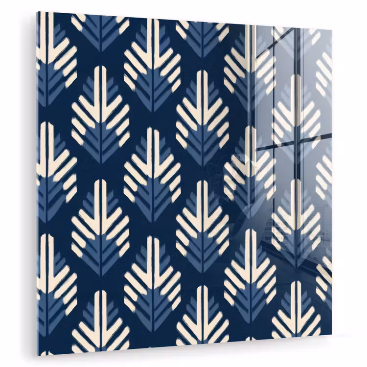 Modern - Patroon - Blauw plexiglas 5mm klein 11 -zzzproduct_nieuw