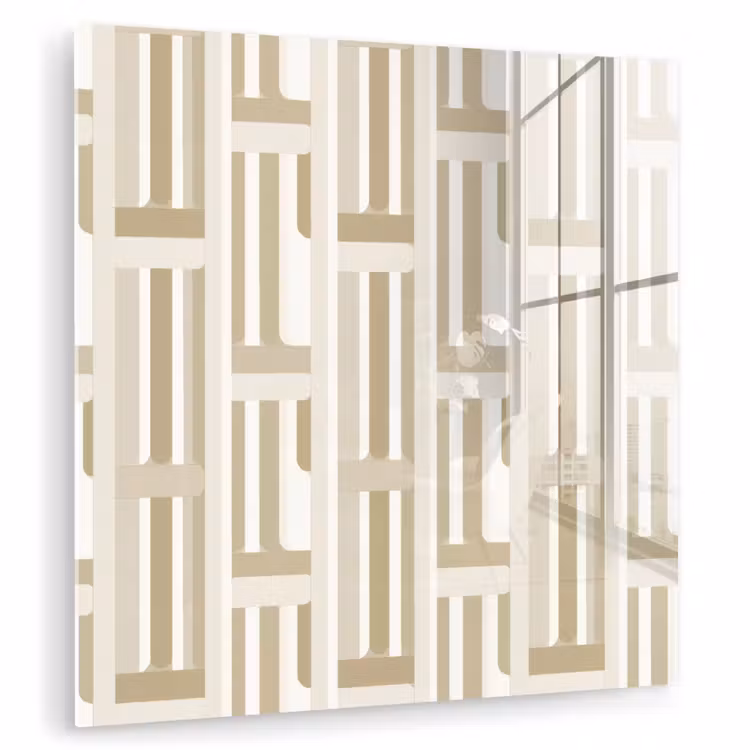 Modern - Geometrisch - Beige plexiglas 5mm klein 11 -zzzproduct_nieuw