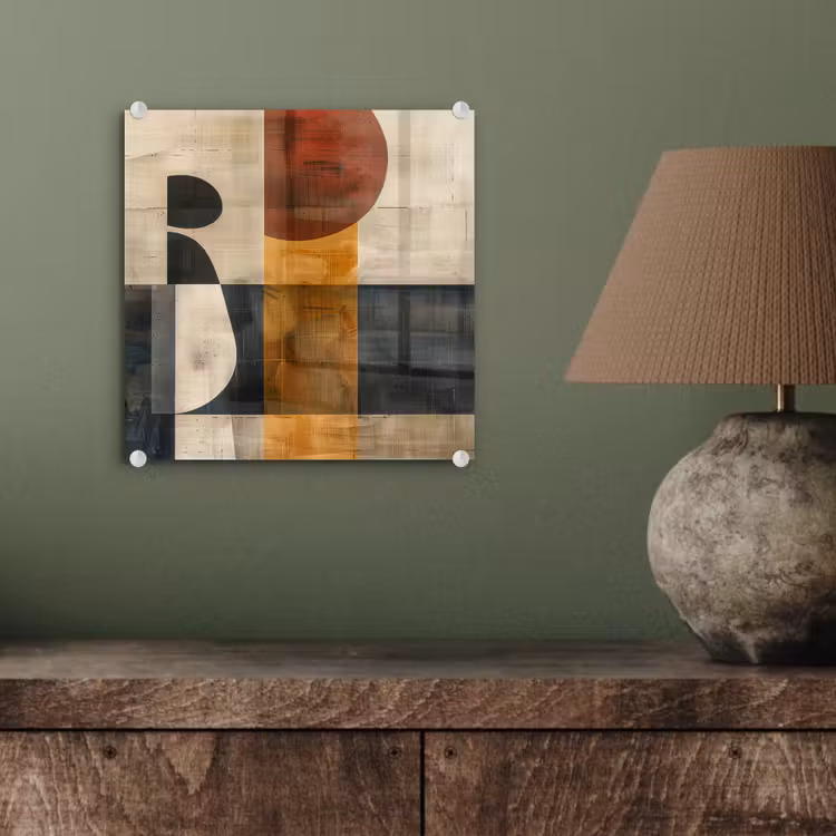 Modern - Kunst - Beige - Industrieel plexiglas 5mm klein -sfeer3