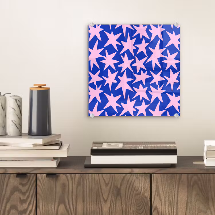 Modern - Sterren - Blauw plexiglas 5mm klein 11 -sfeer1