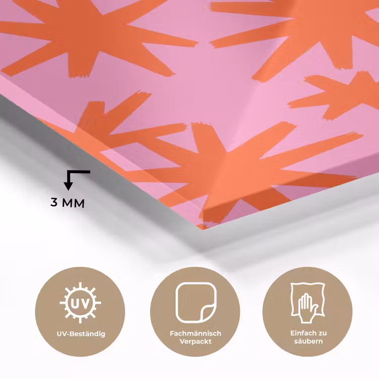 Modern - Sterren - Roze plexiglas 5mm klein 11 -wsfeer2_DE